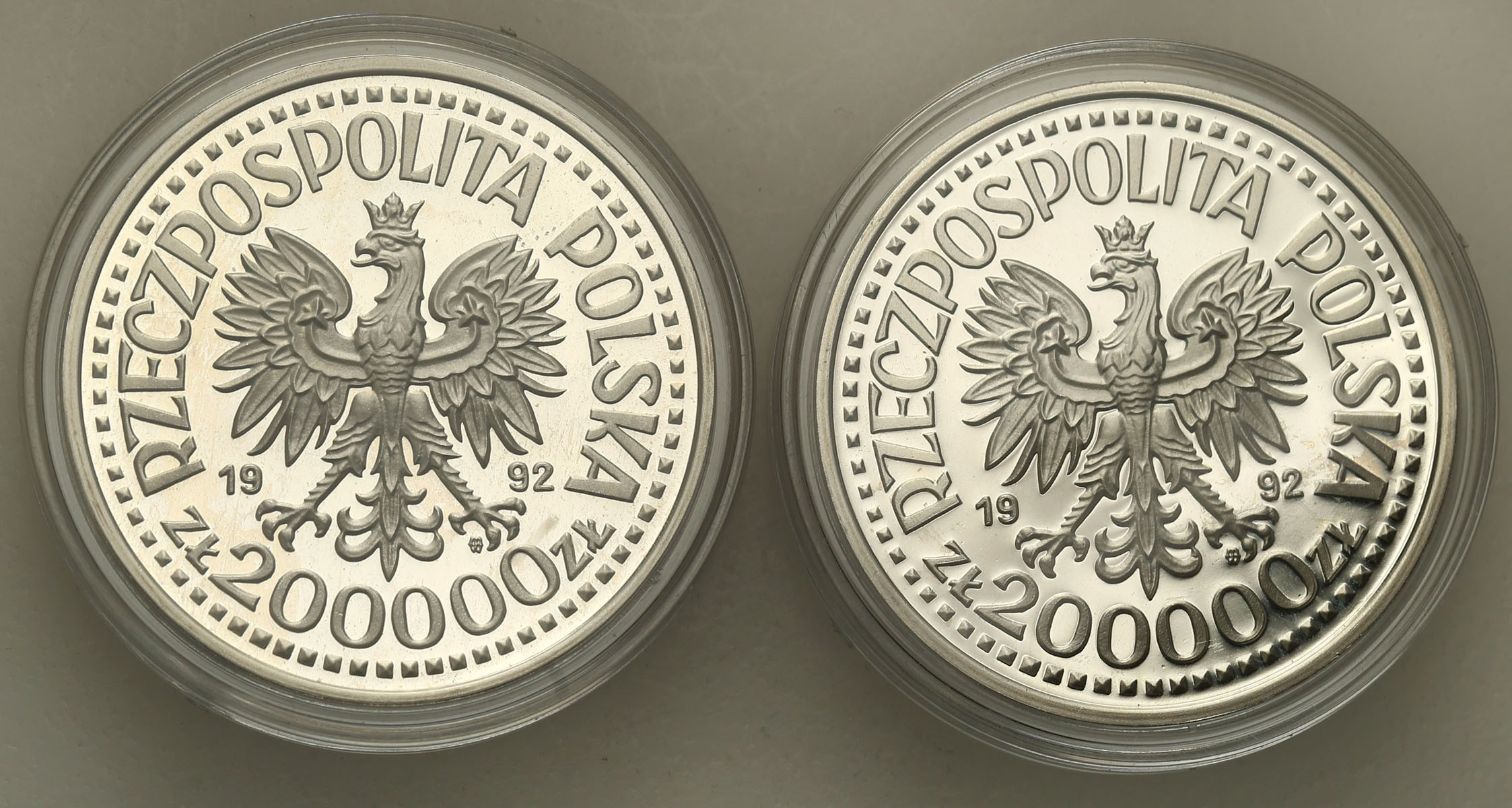 III RP. 200.000 złotych 1992 Władysław Warneńczyk, popiersie i półpostać